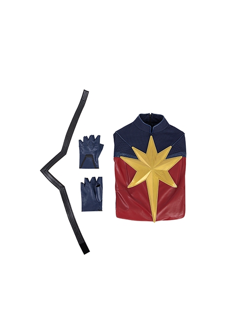 The Marvels Captain Marvel 2 Halloween Cosplay Carol Danvers Battle Suit Costume Set Without Boots