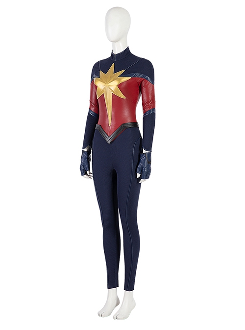 The Marvels Captain Marvel 2 Halloween Cosplay Carol Danvers Battle Suit Costume Set Without Boots