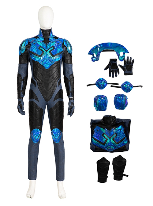 Movie Blue Beetle Halloween Cosplay Jaime Reyes Costume Set Without Boots Without Helmet