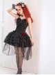 Little Rose Series Summer Daily Ribbon Bowknot Gothic Lolita Ballet Tutu Sexy Lace Tube Top Suspender Dress