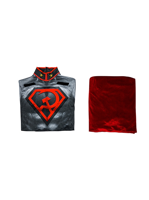 Comic Superman Red Son Superman Halloween Cosplay Costume Bodysuit Full Set