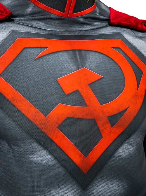 Comic Superman Red Son Superman Halloween Cosplay Costume Bodysuit Full Set