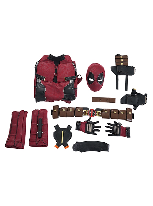 Movie Deadpool 3 Halloween Cosplay Wade Winston Wilson Battle Suit Costume Set Without Boots