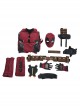 Movie Deadpool 3 Halloween Cosplay Wade Winston Wilson Battle Suit Costume Set Without Boots