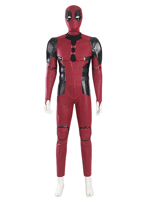 Movie Deadpool 3 Halloween Cosplay Wade Winston Wilson Battle Suit Costume Set Without Boots