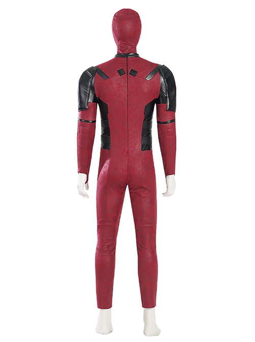 Movie Deadpool 3 Halloween Cosplay Wade Winston Wilson Battle Suit Costume Set Without Boots