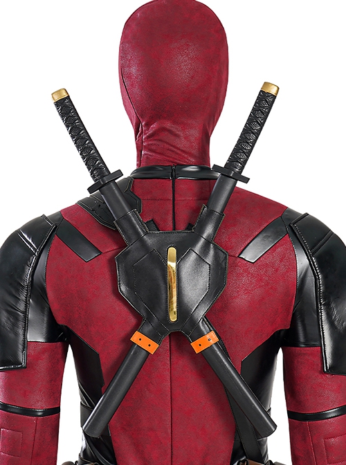 Movie Deadpool 3 Halloween Cosplay Wade Winston Wilson Battle Suit Costume Set Without Boots