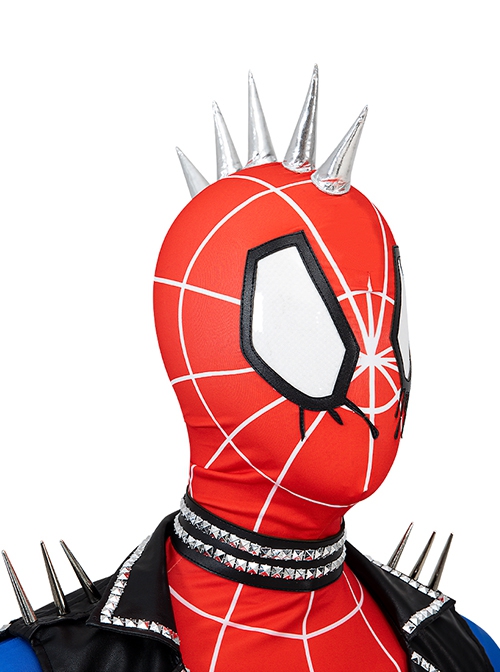 Spider-Man Across The Spider-Verse Halloween Cosplay Spider-Punk Hobart Brown Costume Set Without Boots