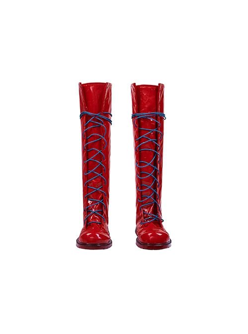 Spider-Man Across The Spider-Verse Halloween Cosplay Spider-Punk Hobart Brown Accessories Red Boots