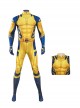 Movie Deadpool 3 Halloween Cosplay Wolverine Costume Printing Yellow Bodysuit