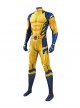 Movie Deadpool 3 Halloween Cosplay Wolverine Costume Printing Yellow Bodysuit