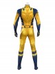 Movie Deadpool 3 Halloween Cosplay Wolverine Costume Printing Yellow Bodysuit