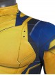 Movie Deadpool 3 Halloween Cosplay Wolverine Costume Printing Yellow Bodysuit