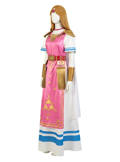 Game Super Smash Bros. Halloween Cosplay Princess Zelda Costume Set Without Boots