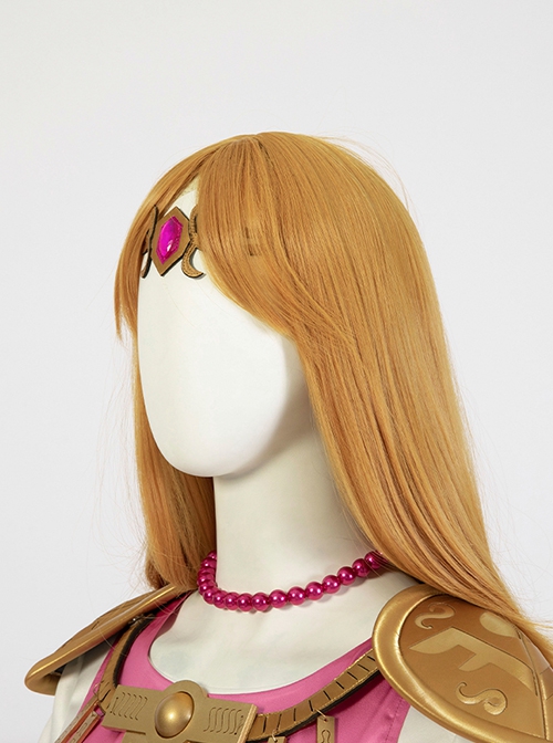 Game Super Smash Bros. Halloween Cosplay Princess Zelda Costume Set Without Boots