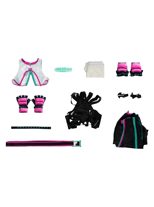 Game Street Fighter 6 Halloween Cosplay Han Juri Hollow-Out Version Costume Full Set