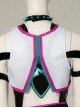 Game Street Fighter 6 Halloween Cosplay Han Juri Hollow-Out Version Costume Full Set