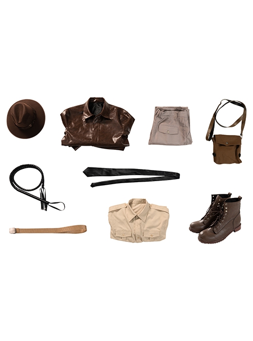 Movie Indiana Jones And The Dial Of Destiny Halloween Cosplay Indiana Jones Costume Set Without Shoes Without Hat