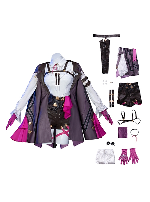 Game Honkai Star Rail Halloween Cosplay Kafka Costume Full Set