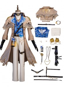 Game Identity V Halloween Cosplay Naib Subedar Mercenary Curious Cabinet Costume Full Set