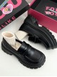 British Preppy Style Thick Bottom Height Enhancement Leather Loafers School Lolita JK Uniform Shoes