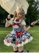 Spade Fairy Tale Series Spring Summer Cute Apricot Doll Collar 3D Bowknot Sweet Lolita Loose Puff Sleeves Shirt