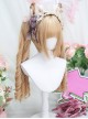 Moon Velvet Series Tsundere Lady Blonde Hair Flat Bangs Roman Roll Dual Horsetail Hairpin Sweet Lolita Wig