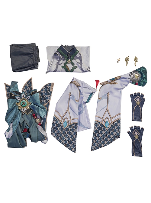 Honkai Star Rail Adventure Strategy Game Halloween Cosplay Drinking The Moon King Danheng Costume Set Without Dragon Horn