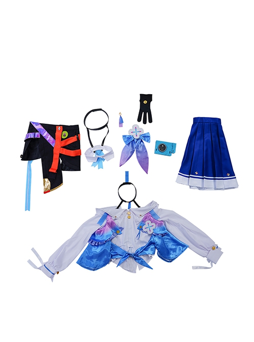 Game Honkai Star Rail Halloween Cosplay March 7th Outfit Costume Full Set