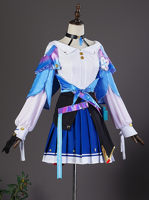 Game Honkai Star Rail Halloween Cosplay March 7th Outfit Costume Full Set