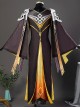 Game Genshin Impact Halloween Cosplay Rex Lapis Zhongli Costume Set