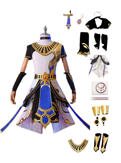 Game Genshin Impact Halloween Cosplay Cyno Costume Set Without Hat