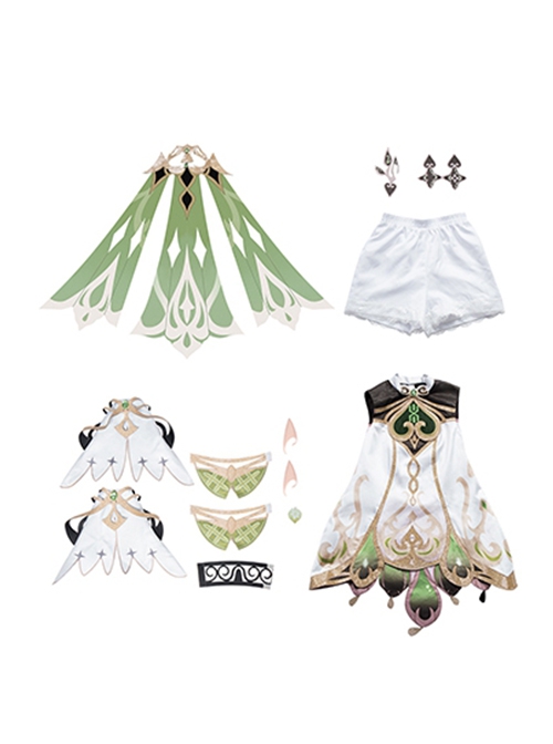 Game Genshin Impact Halloween Cosplay Nahida Lesser Lord Kusanali Child Costume Full Set