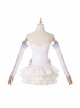 Hatsune Miku Halloween Cosplay Pink Butterfly Elf Costume White Dress Full Set