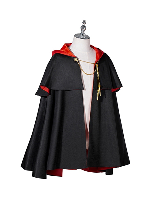 Spy Family Halloween Cosplay Eden College Uniform Damian Desmond Costume Child Black Cloak