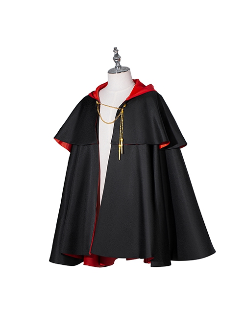 Spy Family Halloween Cosplay Eden College Uniform Damian Desmond Costume Black Cloak