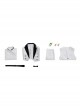 Game Light And Night Halloween Cosplay Sariel Anniversary Wedding Card Sealed With A Kiss Costume White Suit Full Set