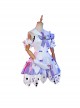 Honor Of Kings Halloween Cosplay Yao Valentine's Day Restrictions Skin Costume White Purple Dress Full Set