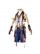 Genshin Impact Halloween Game Cosplay Bennett Costume Full Set Without Glasses