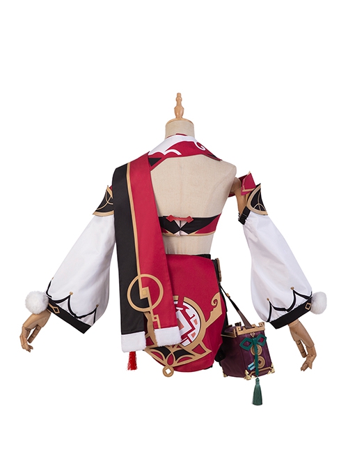 Game Genshin Impact Halloween Cosplay YanFei Costume Set 1