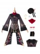 Genshin Impact Halloween Game Cosplay Hu Tao Costume Full Set