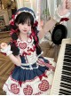 Lovely Lilith Series Cute Versatile Princess Style Red Ribbon Bowknot Sweet Lolita Lace Wrist Sleeves