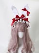 Alice Plush Bunny Ears Fairy Tale Style Cute Lace Ribbon Bowknot Sweet Lolita KC Headband