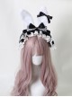 Alice Plush Bunny Ears Fairy Tale Style Cute Lace Ribbon Bowknot Sweet Lolita KC Headband