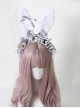 Alice Plush Bunny Ears Fairy Tale Style Cute Lace Ribbon Bowknot Sweet Lolita KC Headband