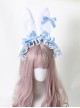 Alice Plush Bunny Ears Fairy Tale Style Cute Lace Ribbon Bowknot Sweet Lolita KC Headband