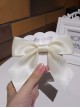 Simple Versatile French Vintage Chic Satin Ribbon Bowknot Classic Lolita Kawaii Hairpin