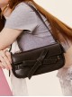 PU Ribbon Bowknot Ballet Style Chic Girl Cowboy Kawaii Fashion Versatile Cute Baguette Bag