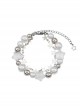 Transparent Star White Pearl Alloy Beads Y2K Sweet Cool Hottie Kawaii Fashion Bracelet