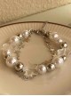 Transparent Star White Pearl Alloy Beads Y2K Sweet Cool Hottie Kawaii Fashion Bracelet